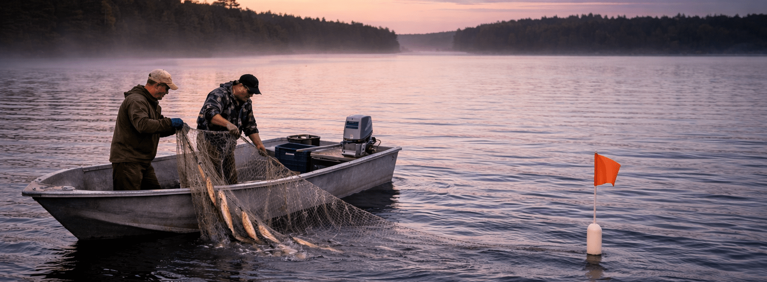 Duluth Nets offers a wide selection of hand-crafted fishing nets, including gill nets, trap nets, and seines. We can create custom netting for all your bait and fishing needs!
