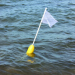 buoy flag in water