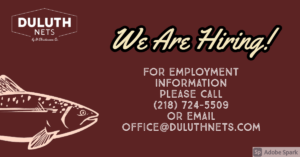 Employment Information, Duluth Fish Nets