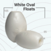White Oval Floats Duluth Fish Nets